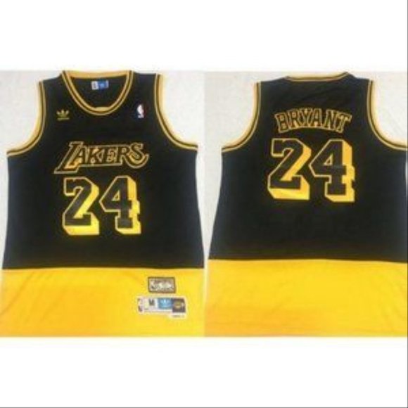 black yellow lakers jersey